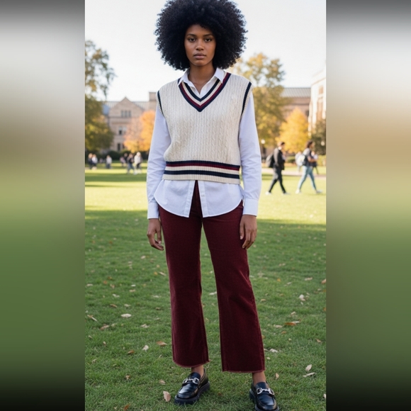 Ojai Pants - Velvet Red Spice Bootcut Pants